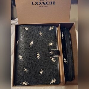 Coach Notebook With Matching Pencil Case Set
